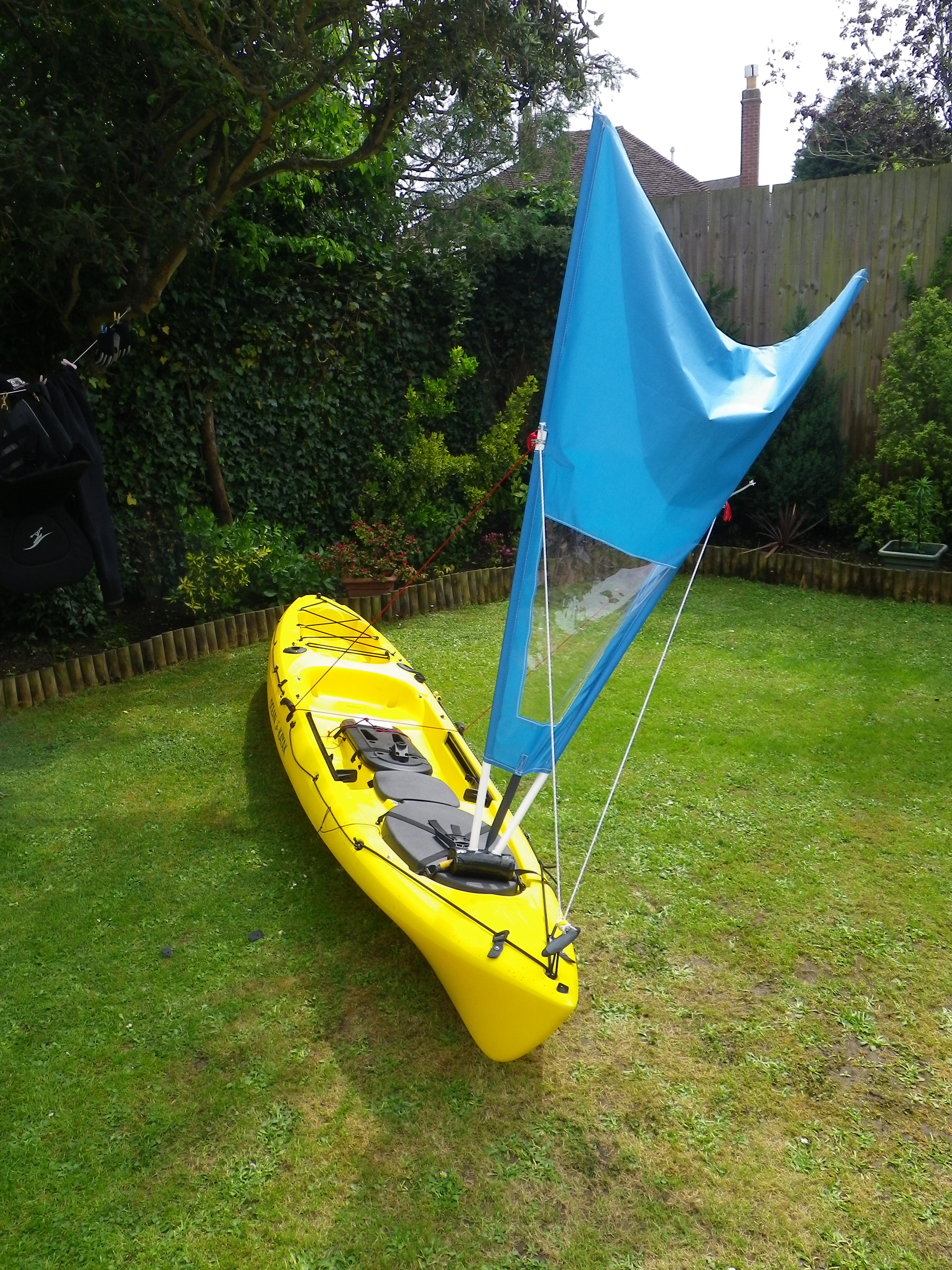 Homemade Kayak Sail  Mikes Yaking Adventures